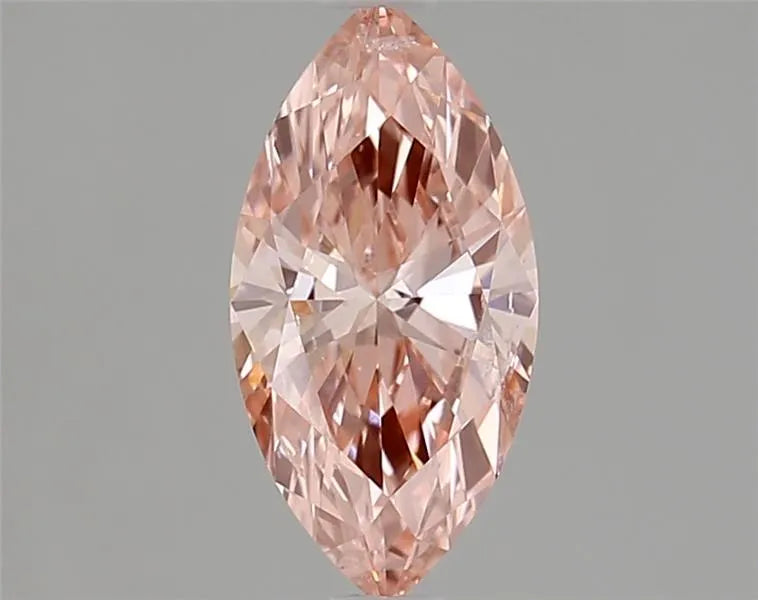0.73ct Marquise Lab Grown Diamond (Colour Fancy Vivid Pink, Clarity SI1, IGI Certified)