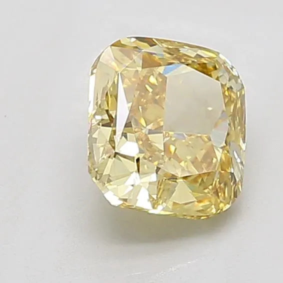2.01ct Cushion modified Lab Grown Diamond (Colour Fancy Intense Yellow, Clarity VS2, IGI Certified)