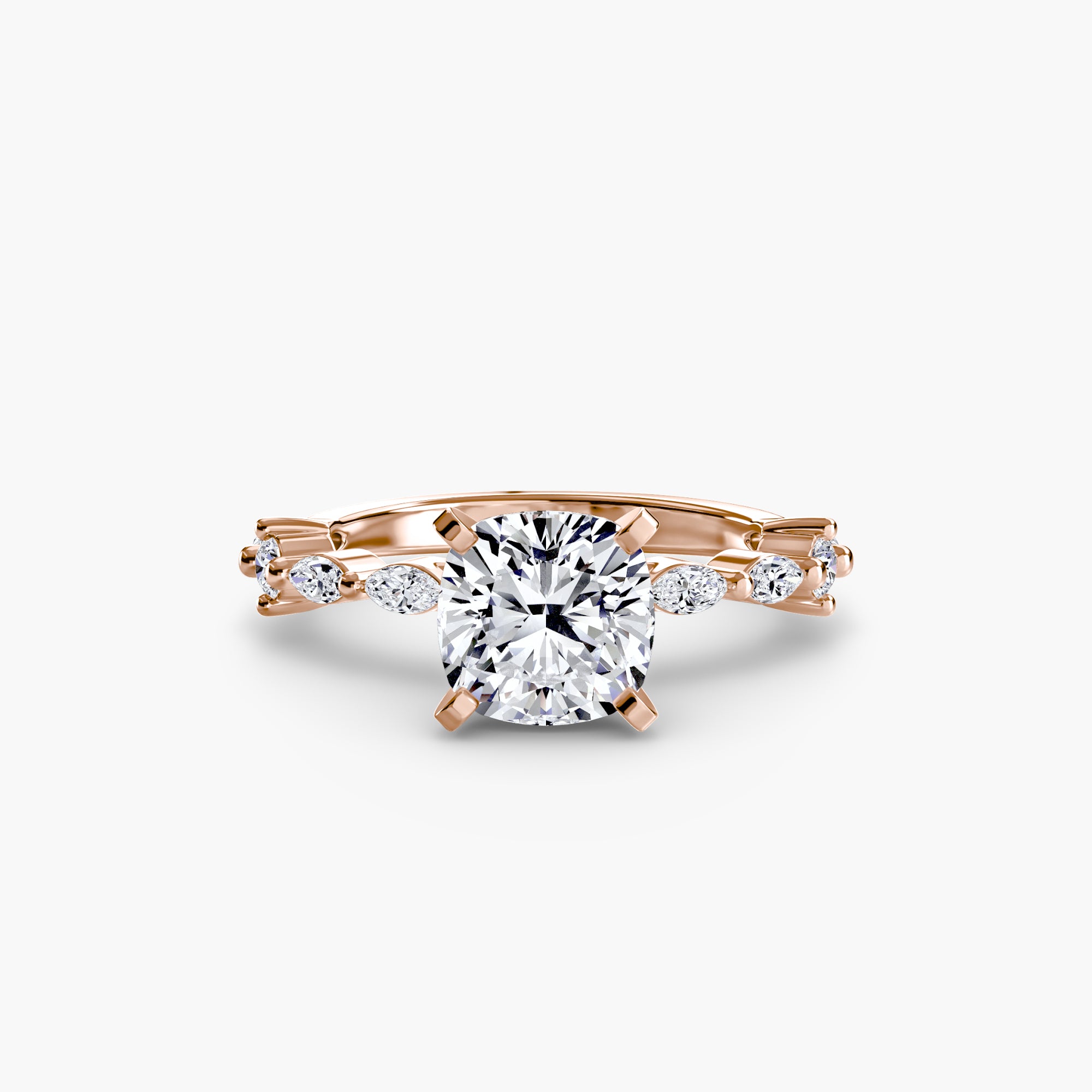 Solitaire with Eternity Pavé