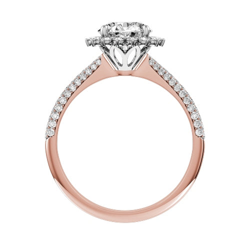 Round Lab-grown Diamond Bridal Ring — front