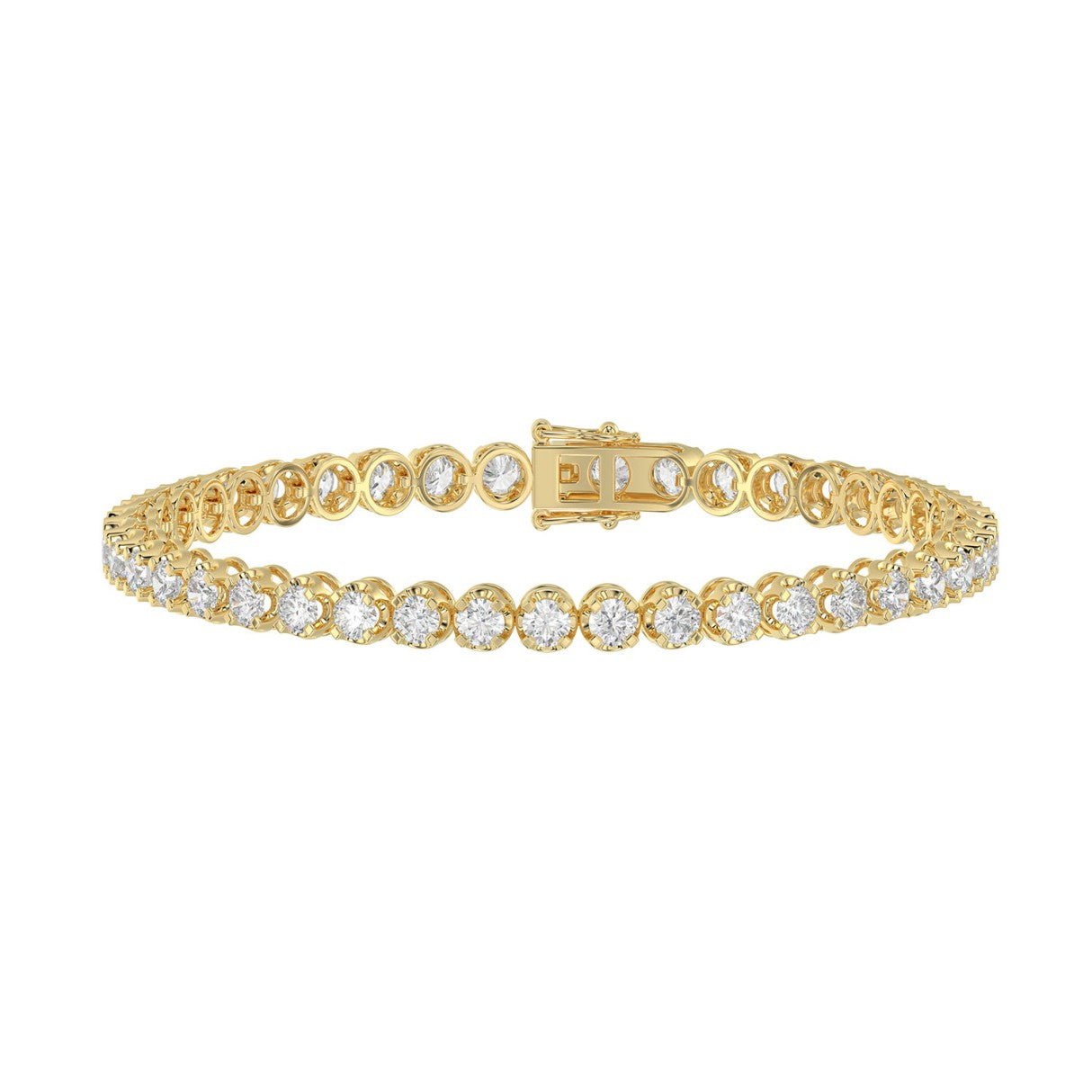 10K Yellow Gold, angled view