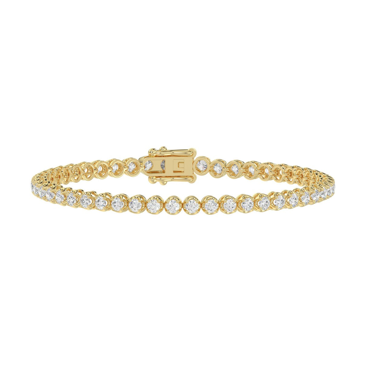 10K Yellow Gold, angled view