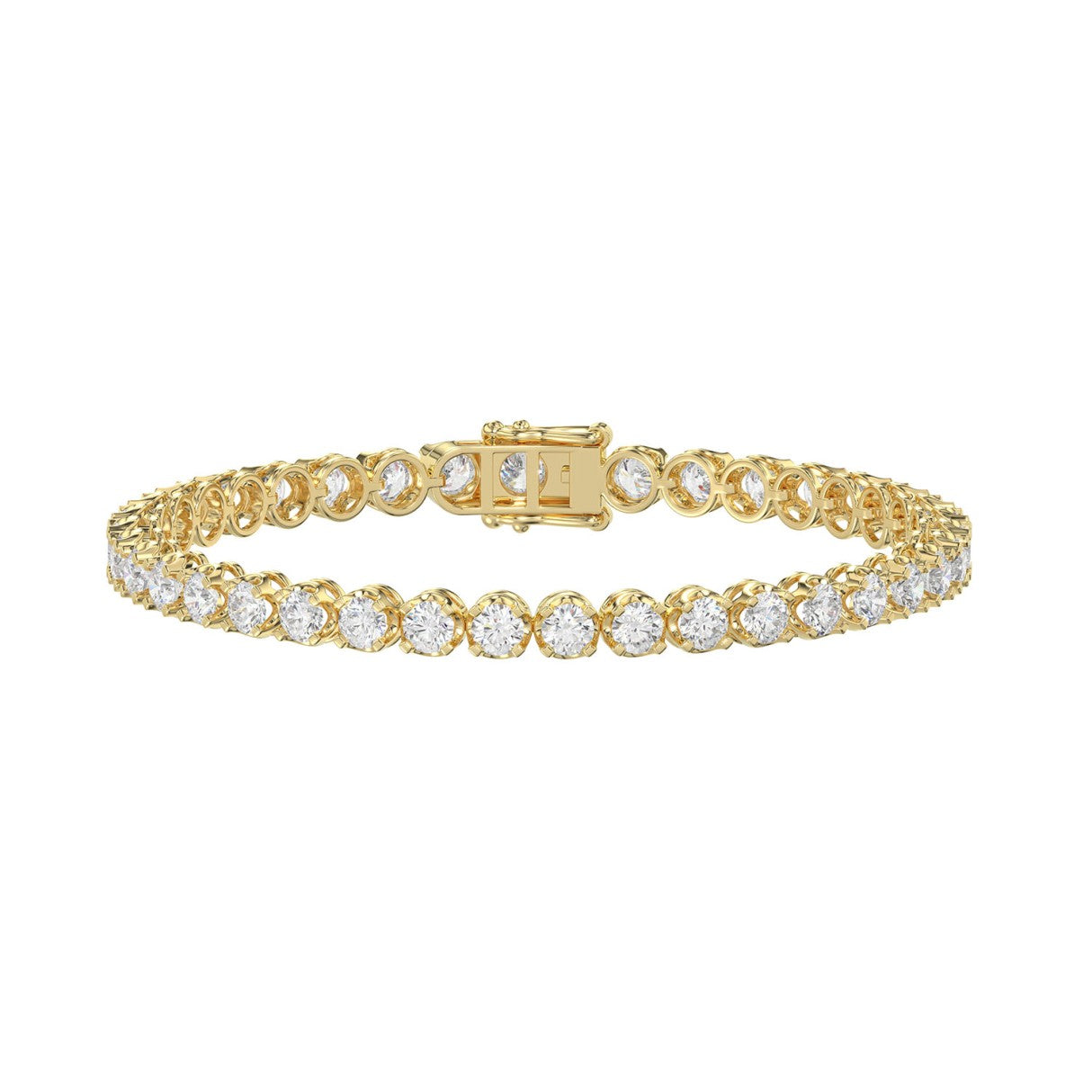 10K Yellow Gold, angled view