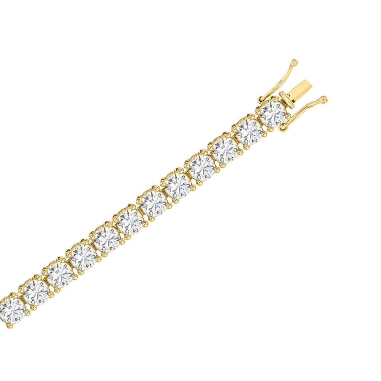 10K Yellow Gold, top view