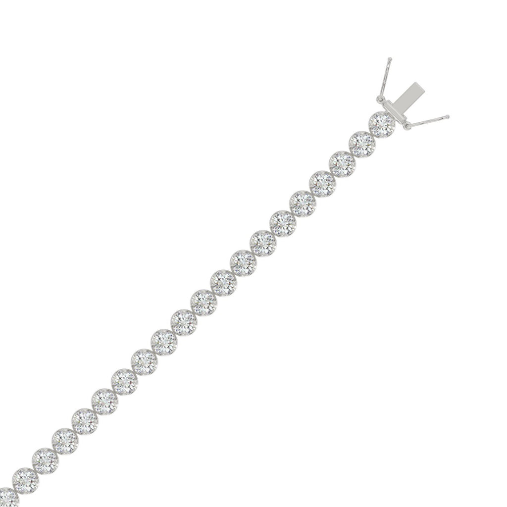 10K White Gold, flat view