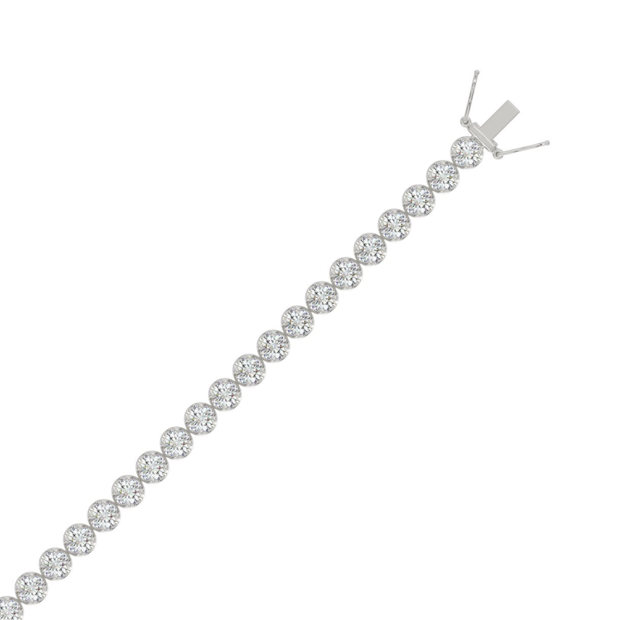 10K White Gold, flat view