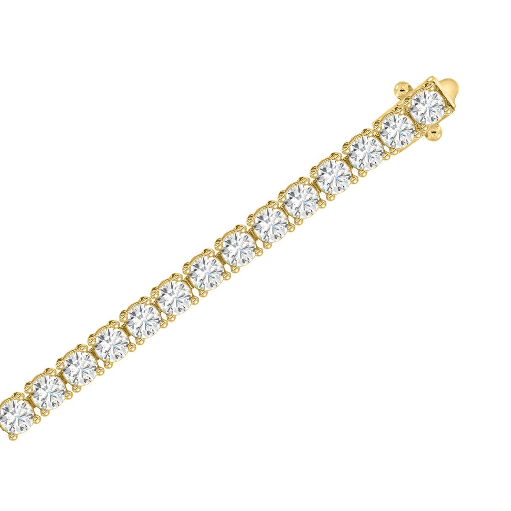 10K Yellow Gold, flat view